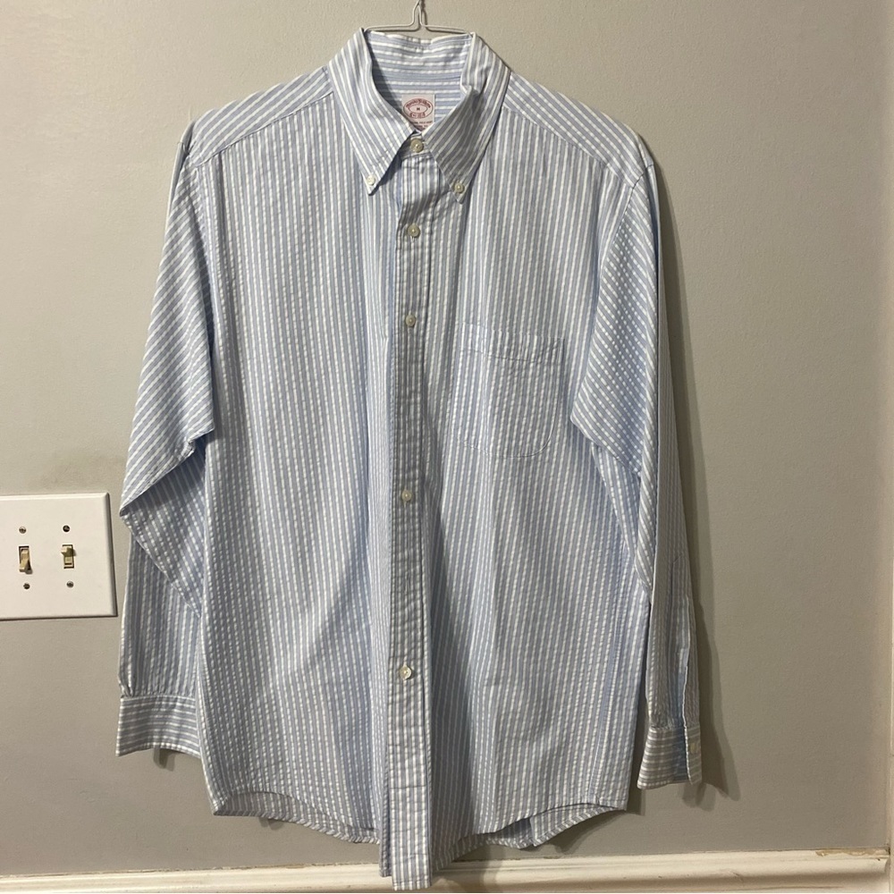 Brooks Brothers Original Polo Shirt Traditional Fit Long Sleeve Button Down